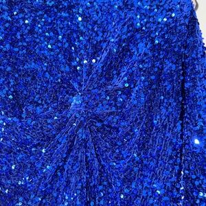 Blue Sequin Gown